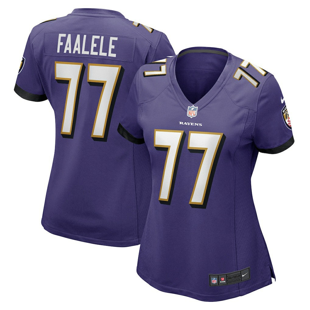 Daniel Faalele Baltimore Ravens Women's Player Game Jersey - Purple | Nike for sale