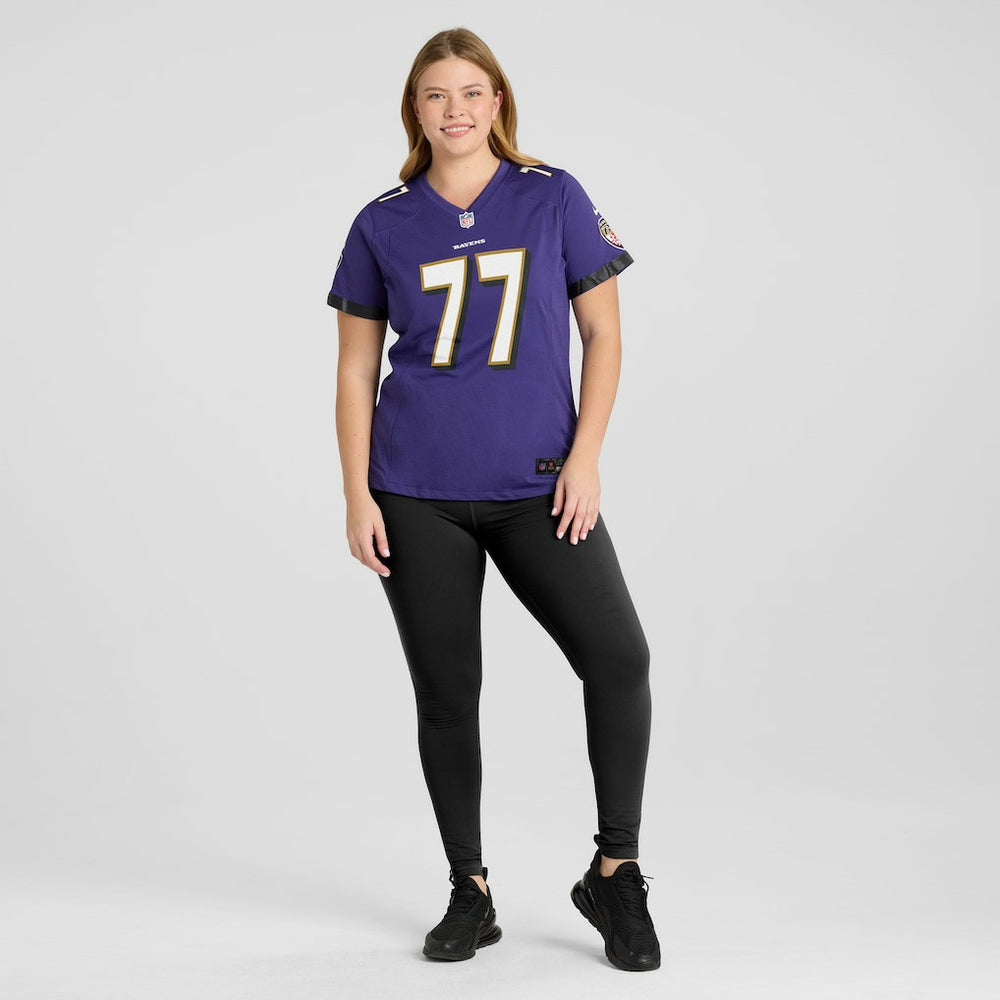 Daniel Faalele Baltimore Ravens Women's Player Game Jersey - Purple | Nike for sale