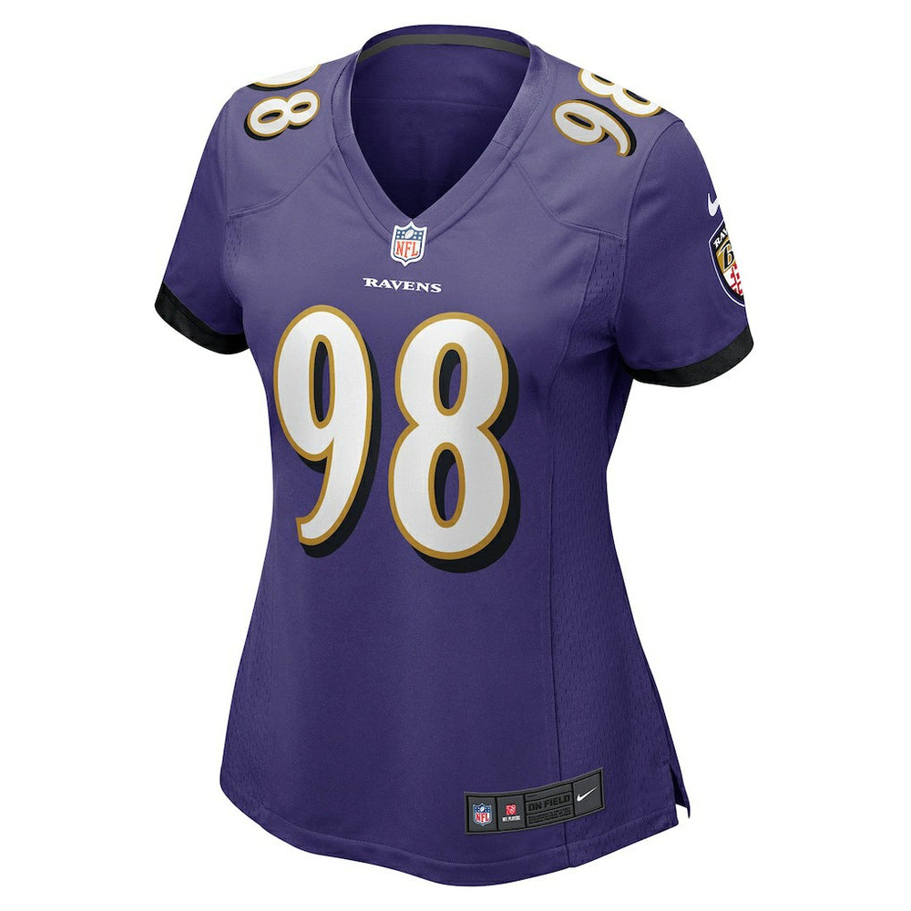 Travis Jones Baltimore Ravens Women's Player Game Jersey - Purple | Nike on sale