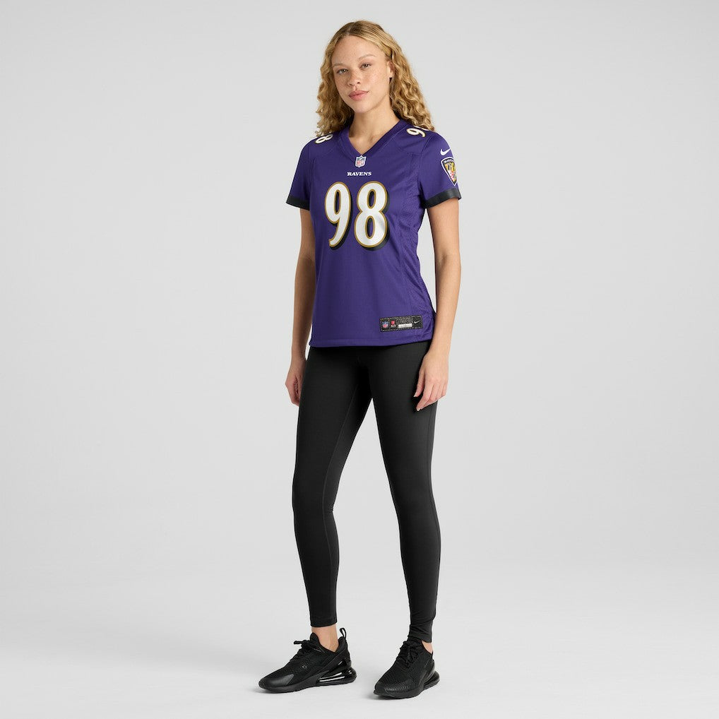 Travis Jones Baltimore Ravens Women's Player Game Jersey - Purple | Nike on sale