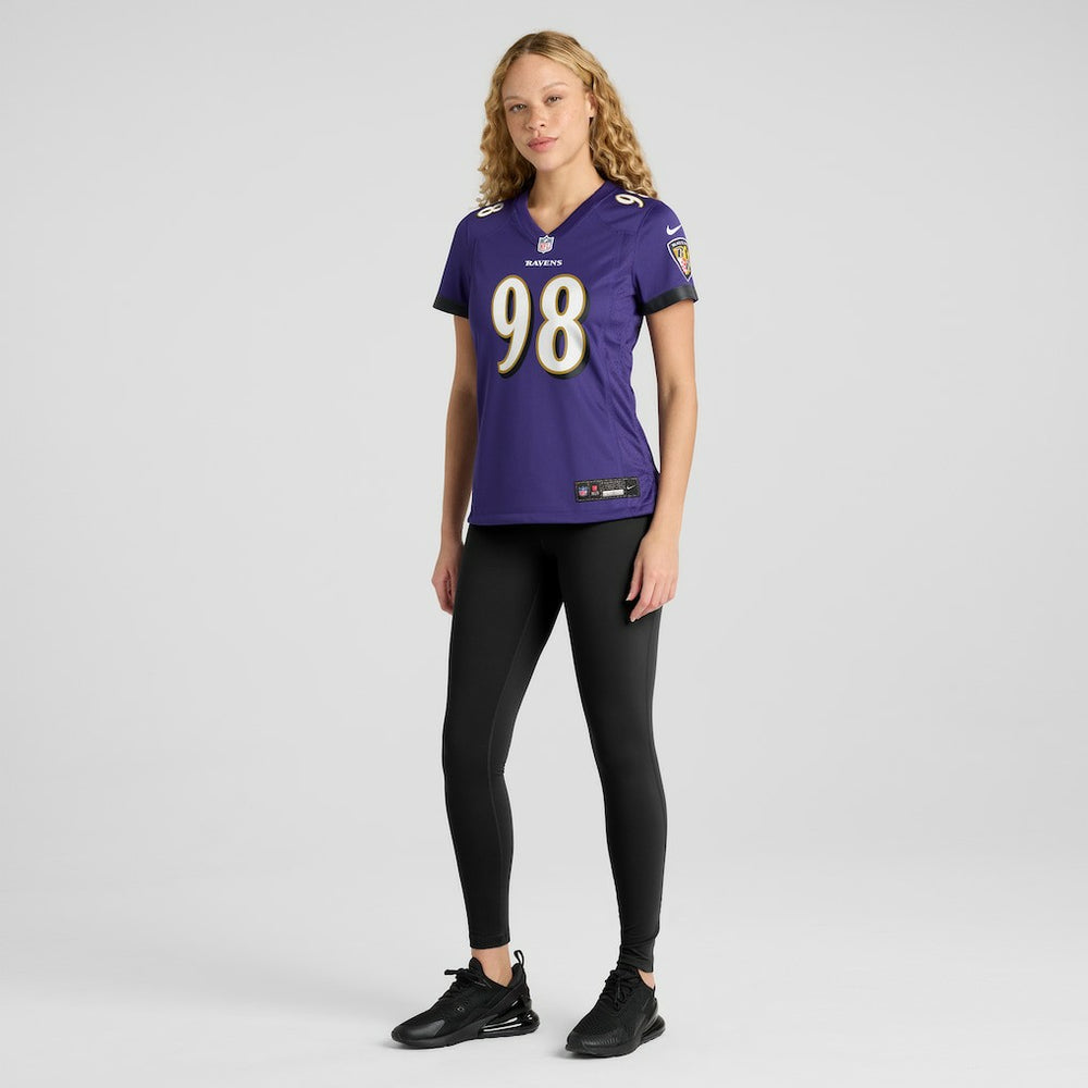Travis Jones Baltimore Ravens Women's Player Game Jersey - Purple | Nike on sale