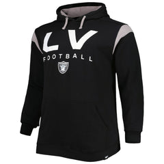 Las Vegas Raiders Big & Tall Call the Shots Pullover Hoodie - Black cheap