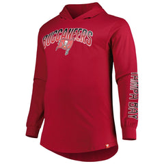 Tampa Bay Buccaneers Big & Tall Front Runner Pullover Hoodie - Red sale