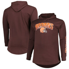 Cleveland Browns Big & Tall Front Runner Pullover Hoodie - Brown online