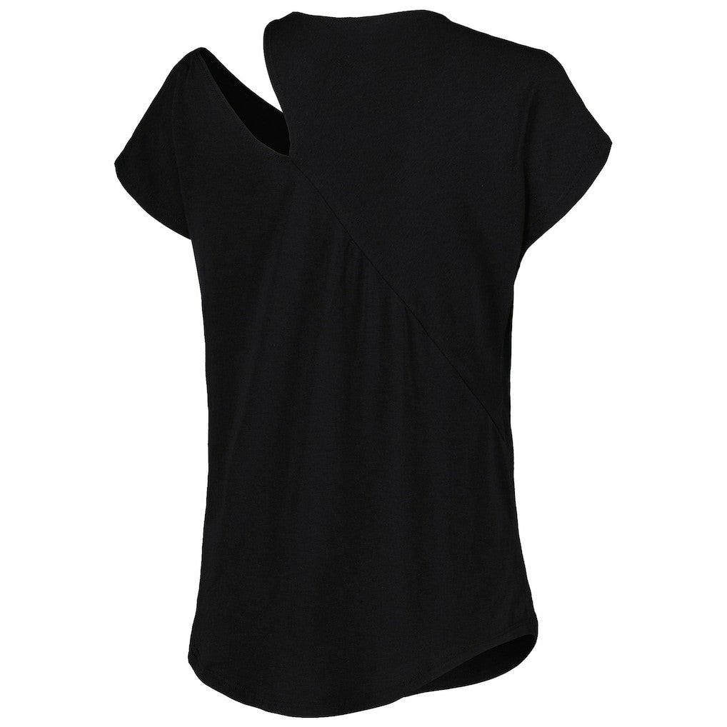 Buffalo Bills KIYA TOMLIN Women's Cut Out Tri-Blend Shirt - Black outlet