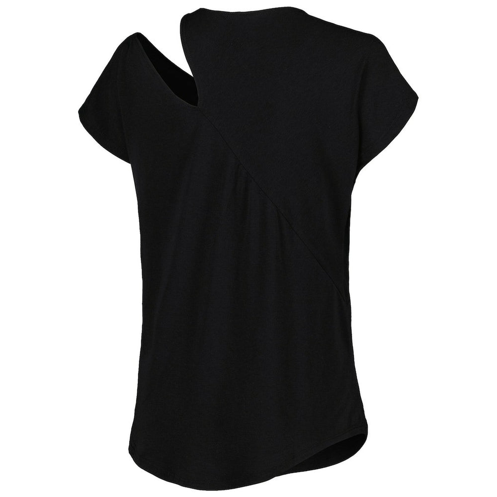 Buffalo Bills KIYA TOMLIN Women's Cut Out Tri-Blend Shirt - Black outlet