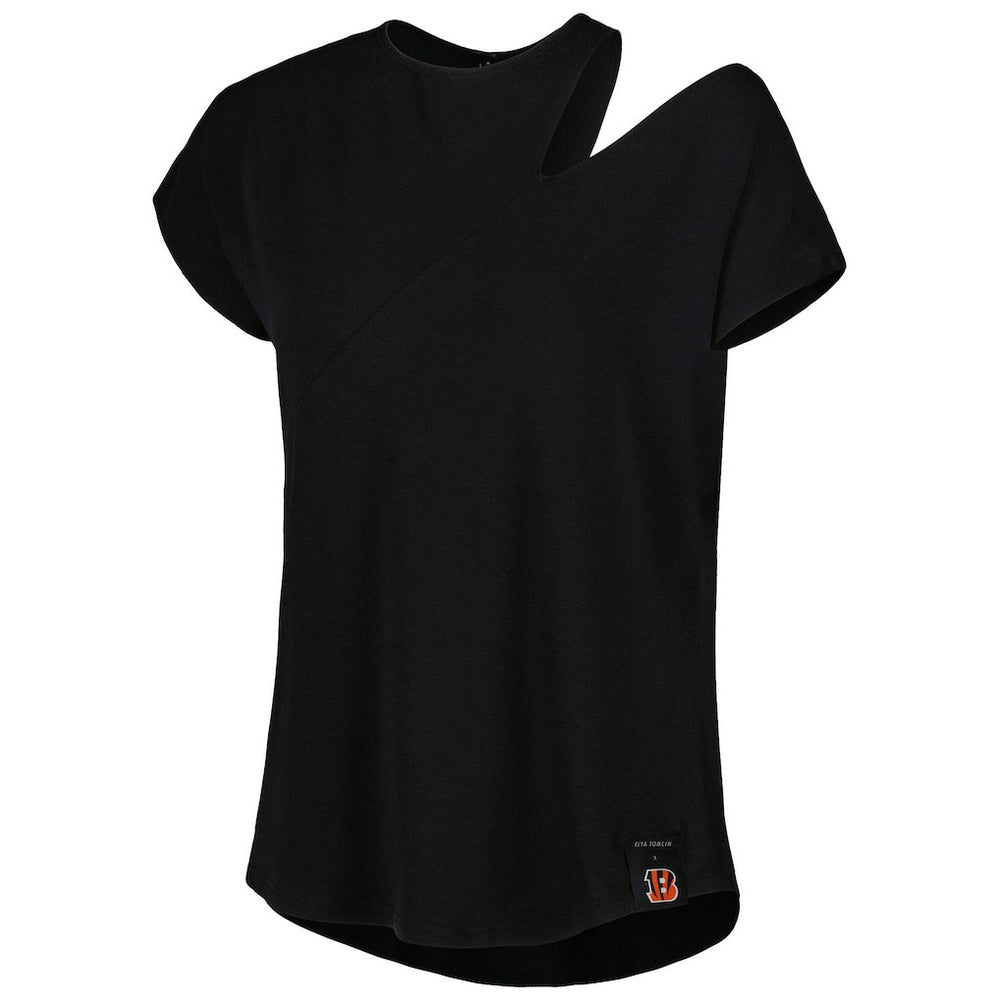 Cincinnati Bengals KIYA TOMLIN Women's Cut Out Tri-Blend Shirt - Black online