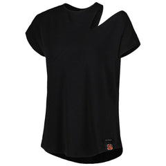 Cincinnati Bengals KIYA TOMLIN Women's Cut Out Tri-Blend Shirt - Black online
