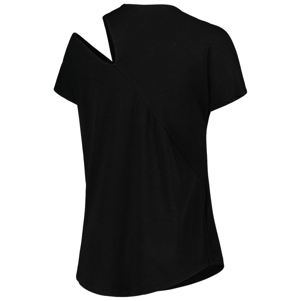 Green Bay Packers KIYA TOMLIN Women's Cut Out Tri-Blend Shirt - Black discount