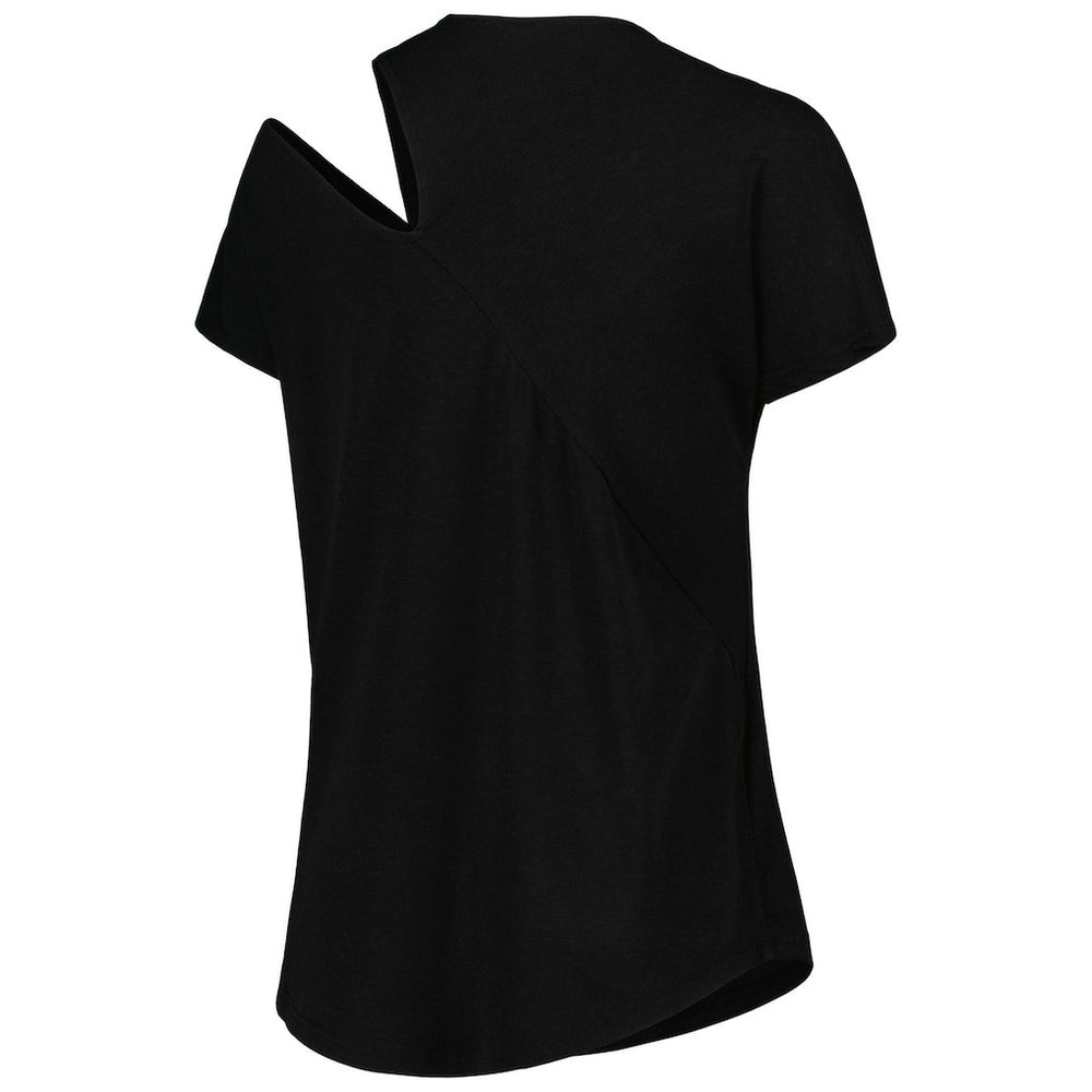 Green Bay Packers KIYA TOMLIN Women's Cut Out Tri-Blend Shirt - Black discount