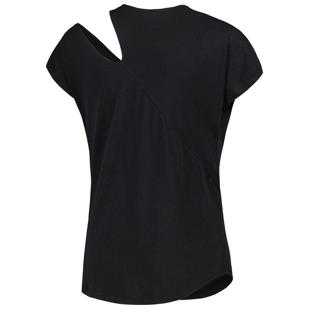 Kansas City Chiefs KIYA TOMLIN Women's Cut Out Tri-Blend Shirt - Black outlet