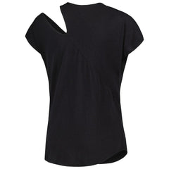 Kansas City Chiefs KIYA TOMLIN Women's Cut Out Tri-Blend Shirt - Black outlet