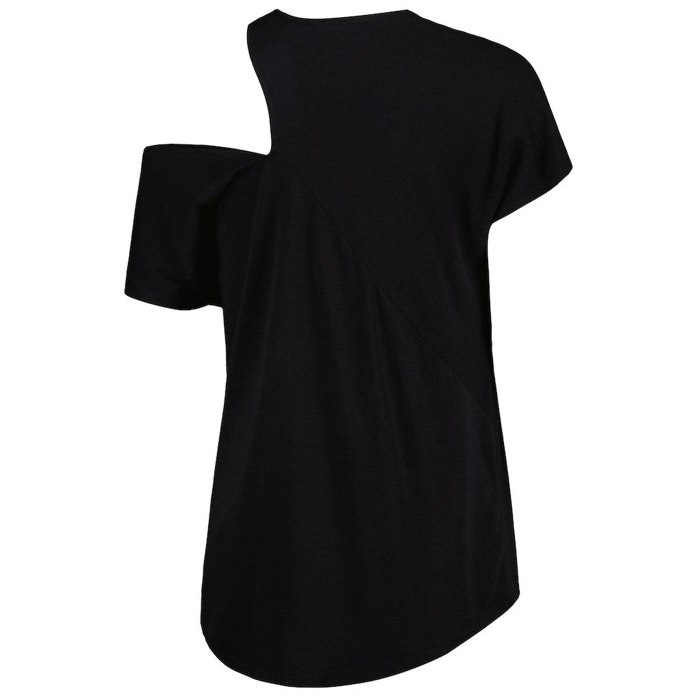 Philadelphia Eagles KIYA TOMLIN Women's Cut Out Tri-Blend Shirt - Black discount