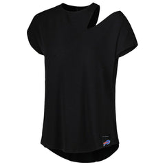 Pittsburgh Steelers KIYA TOMLIN Women's Cut Out Tri-Blend Shirt - Black outlet