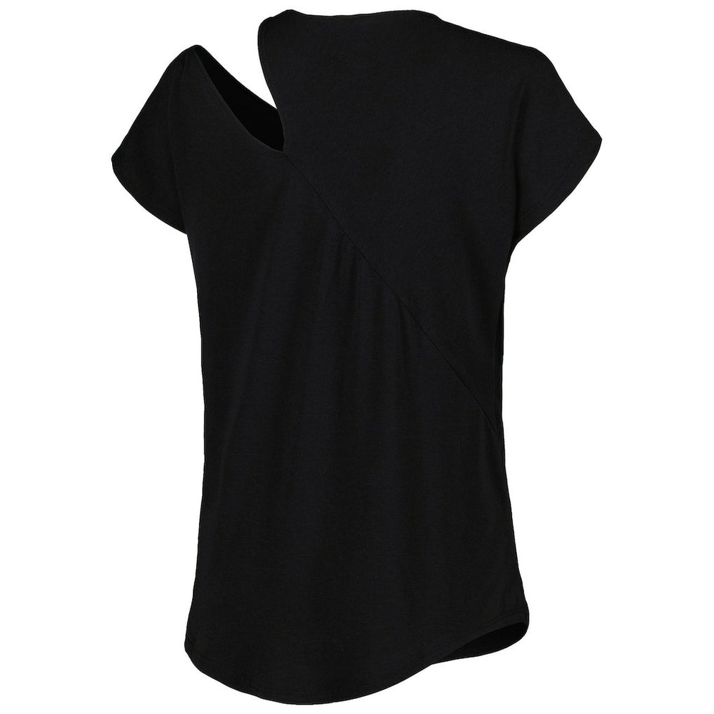 Pittsburgh Steelers KIYA TOMLIN Women's Cut Out Tri-Blend Shirt - Black outlet