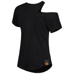 Washington Commanders KIYA TOMLIN Women's Cut Out Tri-Blend Shirt - Black outlet