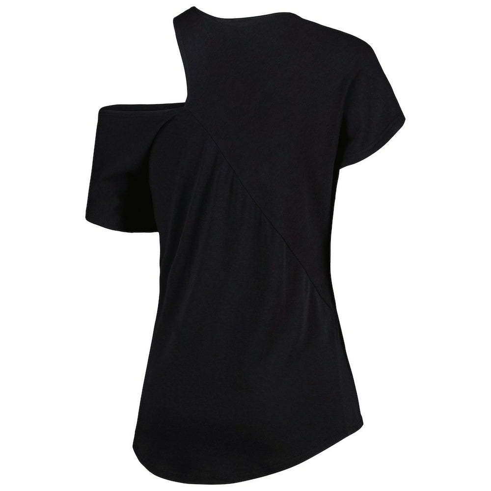 Washington Commanders KIYA TOMLIN Women's Cut Out Tri-Blend Shirt - Black outlet