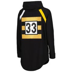 Pittsburgh Steelers KIYA TOMLIN Women's Tri-Blend Raglan Pullover Sweatshirt - Black for sale