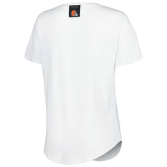 Cleveland Browns KIYA TOMLIN Women's Tri-Blend V-Neck T-Shirt - White online