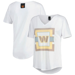 Washington Commanders KIYA TOMLIN Women's V-Neck T-Shirt - White for sale