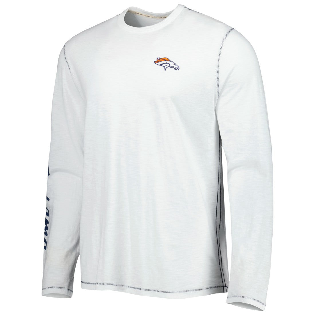 Denver Broncos Laces Out Billboard Long Sleeve T-Shirt - White outlet