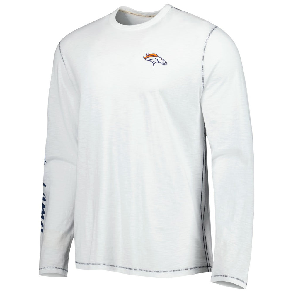 Denver Broncos Laces Out Billboard Long Sleeve T-Shirt - White outlet