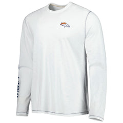 Denver Broncos Laces Out Billboard Long Sleeve T-Shirt - White outlet