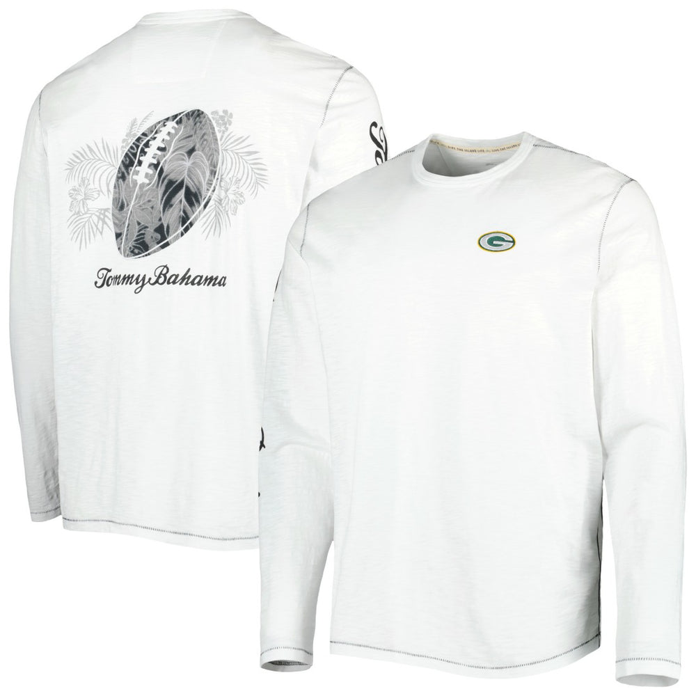 Green Bay Packers Laces Out Billboard Long Sleeve T-Shirt - White on sale