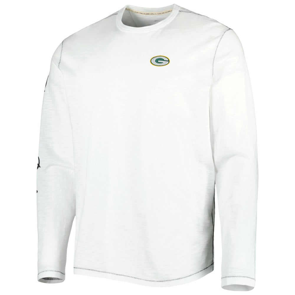 Green Bay Packers Laces Out Billboard Long Sleeve T-Shirt - White on sale