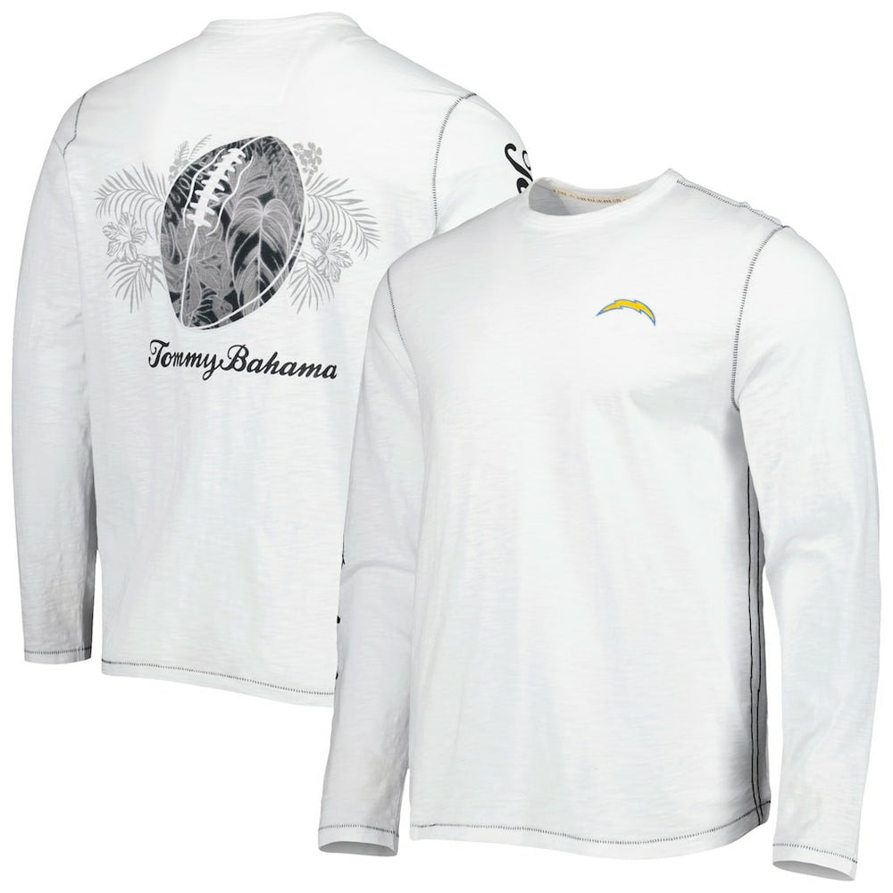 Los Angeles Chargers Laces Out Billboard Long Sleeve T-Shirt - White for sale