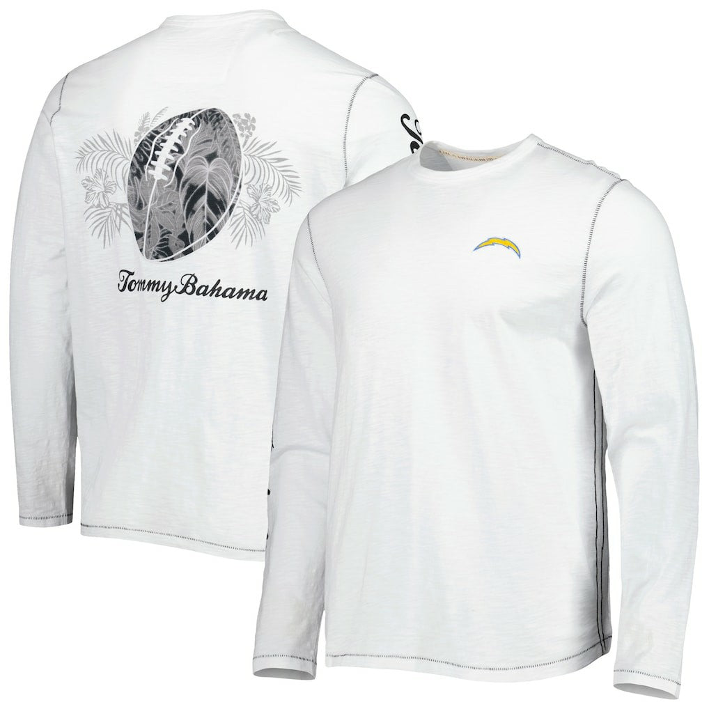Los Angeles Chargers Laces Out Billboard Long Sleeve T-Shirt - White for sale