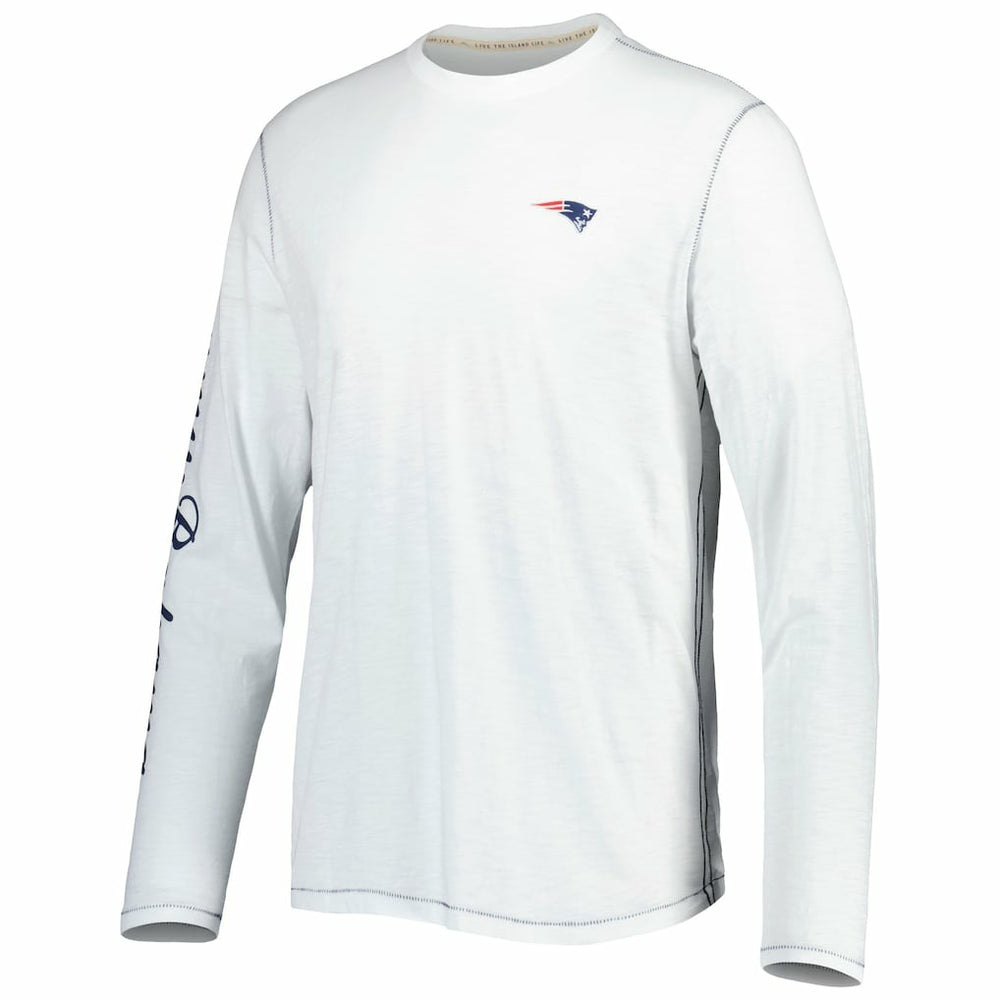 New England Patriots Laces Out Billboard Long Sleeve T-Shirt - White for sale
