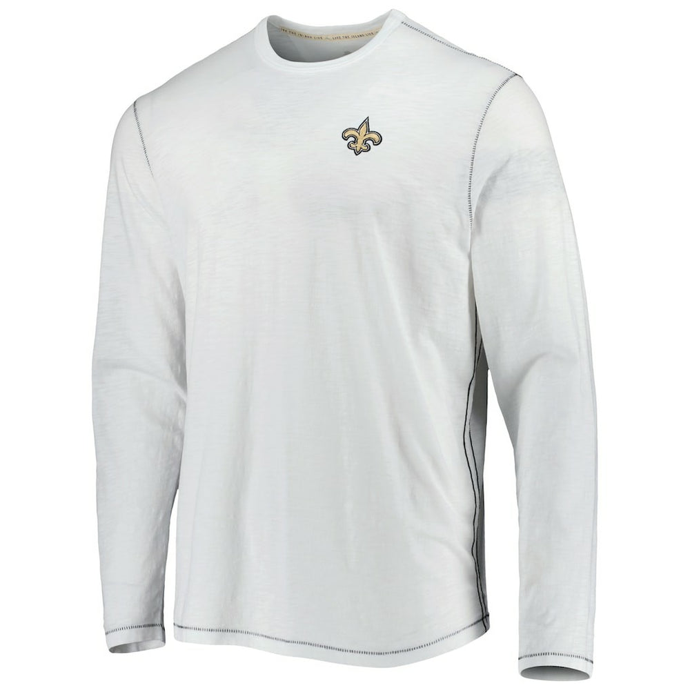 New Orleans Saints Laces Out Billboard Long Sleeve T-Shirt - White for sale