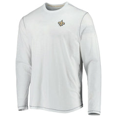 New Orleans Saints Laces Out Billboard Long Sleeve T-Shirt - White for sale