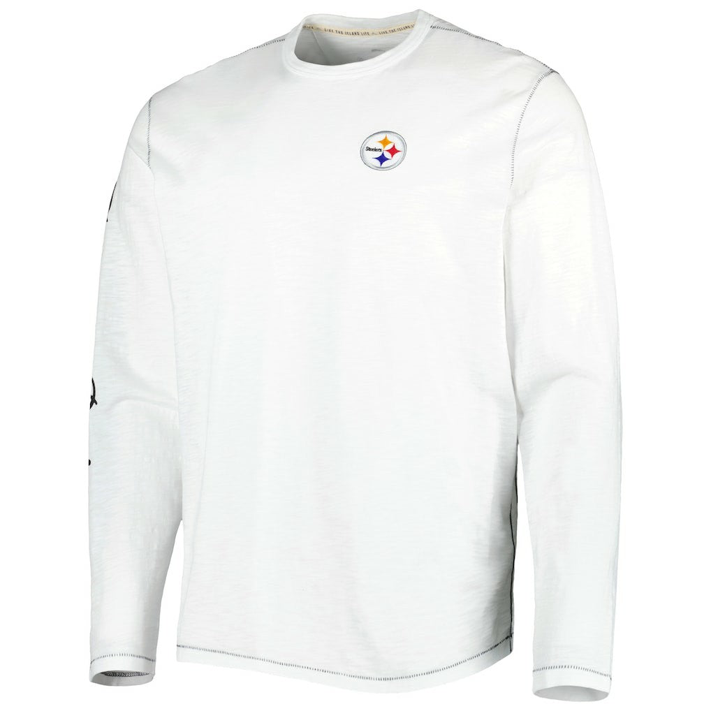 Pittsburgh Steelers Laces Out Billboard Long Sleeve T-Shirt - White outlet