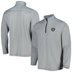 Las Vegas Raiders On Deck IslandZone Half-Zip Jacket - Gray online