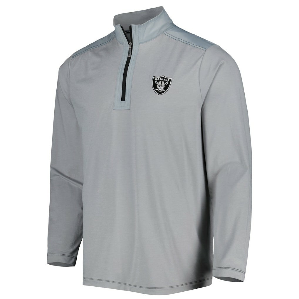 Las Vegas Raiders On Deck IslandZone Half-Zip Jacket - Gray online