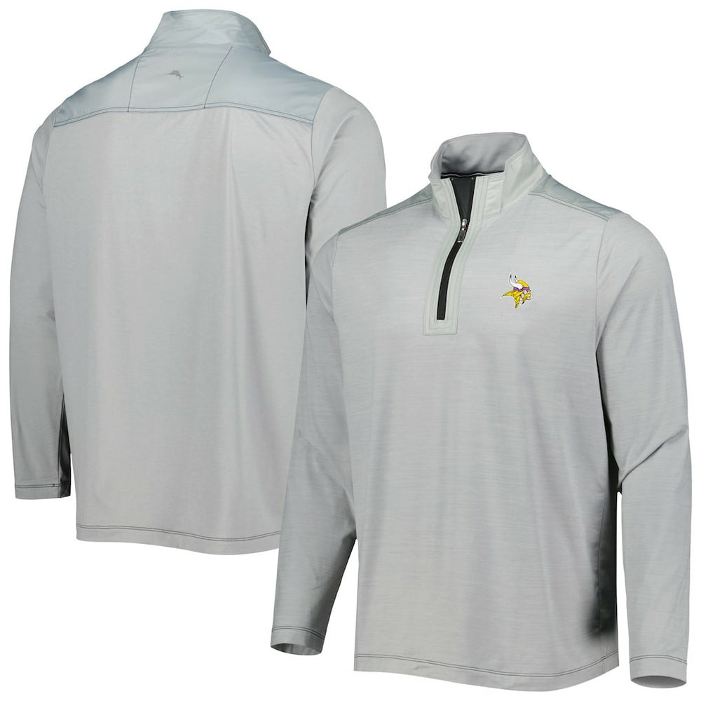 Minnesota Vikings On Deck IslandZone Half-Zip Jacket - Gray discount