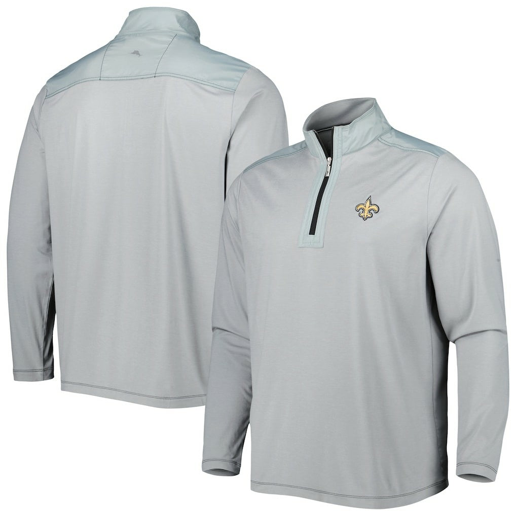 New Orleans Saints On Deck IslandZone Half-Zip Jacket - Gray sale