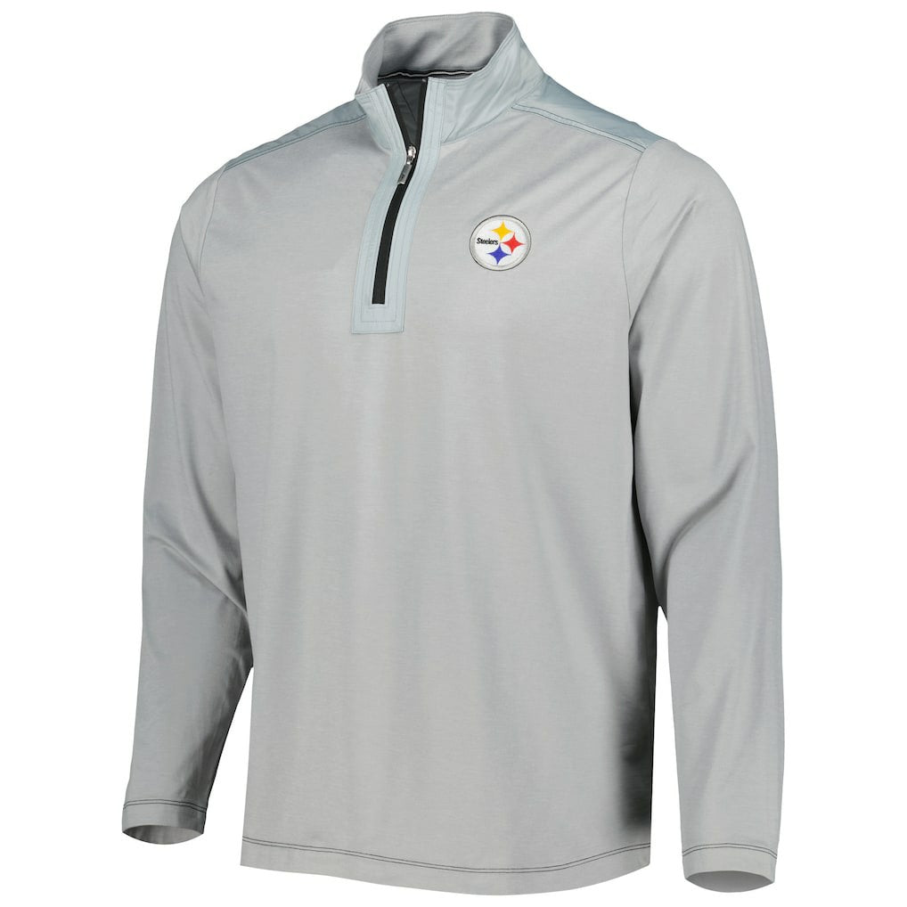 Pittsburgh Steelers On Deck IslandZone Half-Zip Jacket - Gray sale