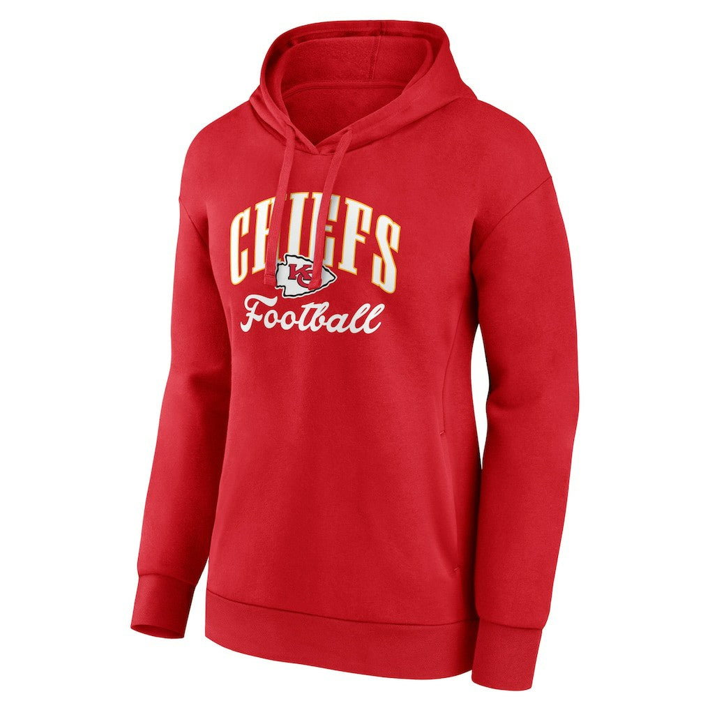 Kansas City Chiefs Women's Team Logo Victory Script Pullover Hoodie - Red cheap
