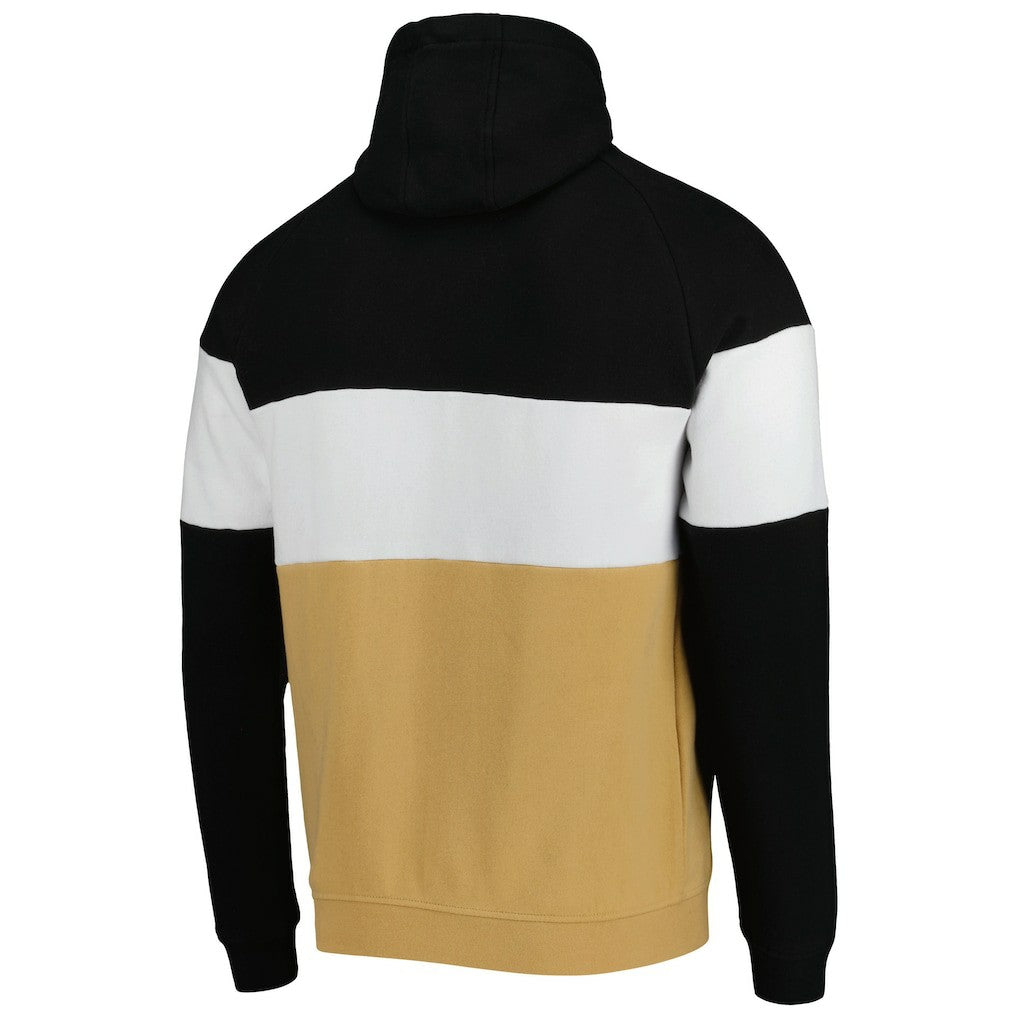 New Orleans Saints New Era Colorblock Current Pullover Hoodie - Gold/Black outlet