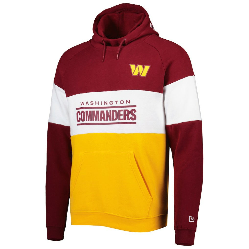 Washington Commanders New Era Colorblock Current Pullover Hoodie - Gold outlet