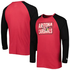 Arizona Cardinals New Era Current Raglan Long Sleeve T-Shirt - Cardinal discount