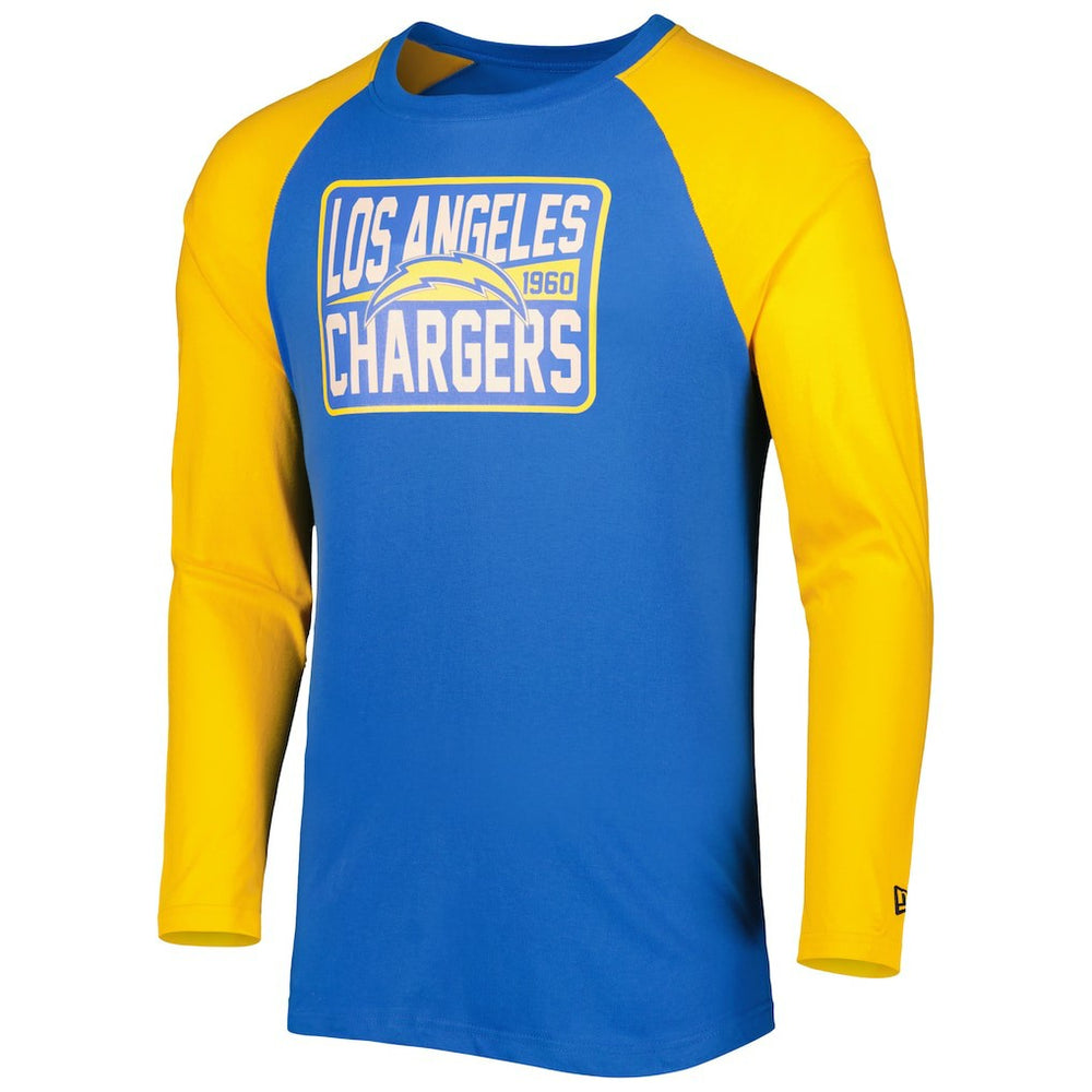 Los Angeles Chargers New Era Current Raglan Long Sleeve T-Shirt - Powder Blue online