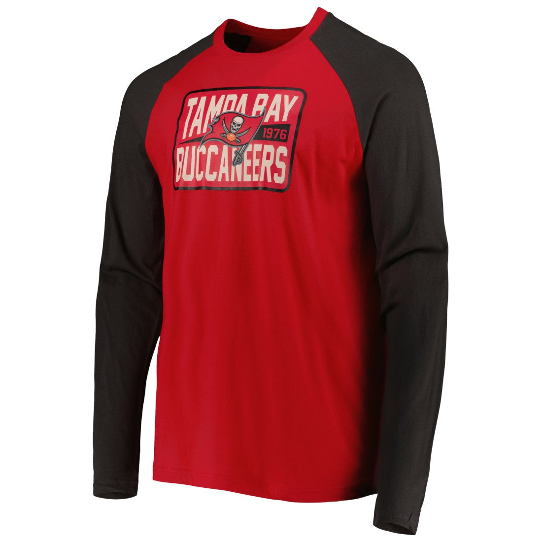 Tampa Bay Buccaneers New Era Current Raglan Long Sleeve T-Shirt - Red sale