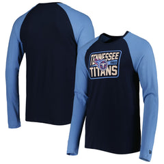 Tennessee Titans New Era Current Raglan Long Sleeve T-Shirt - Navy for sale