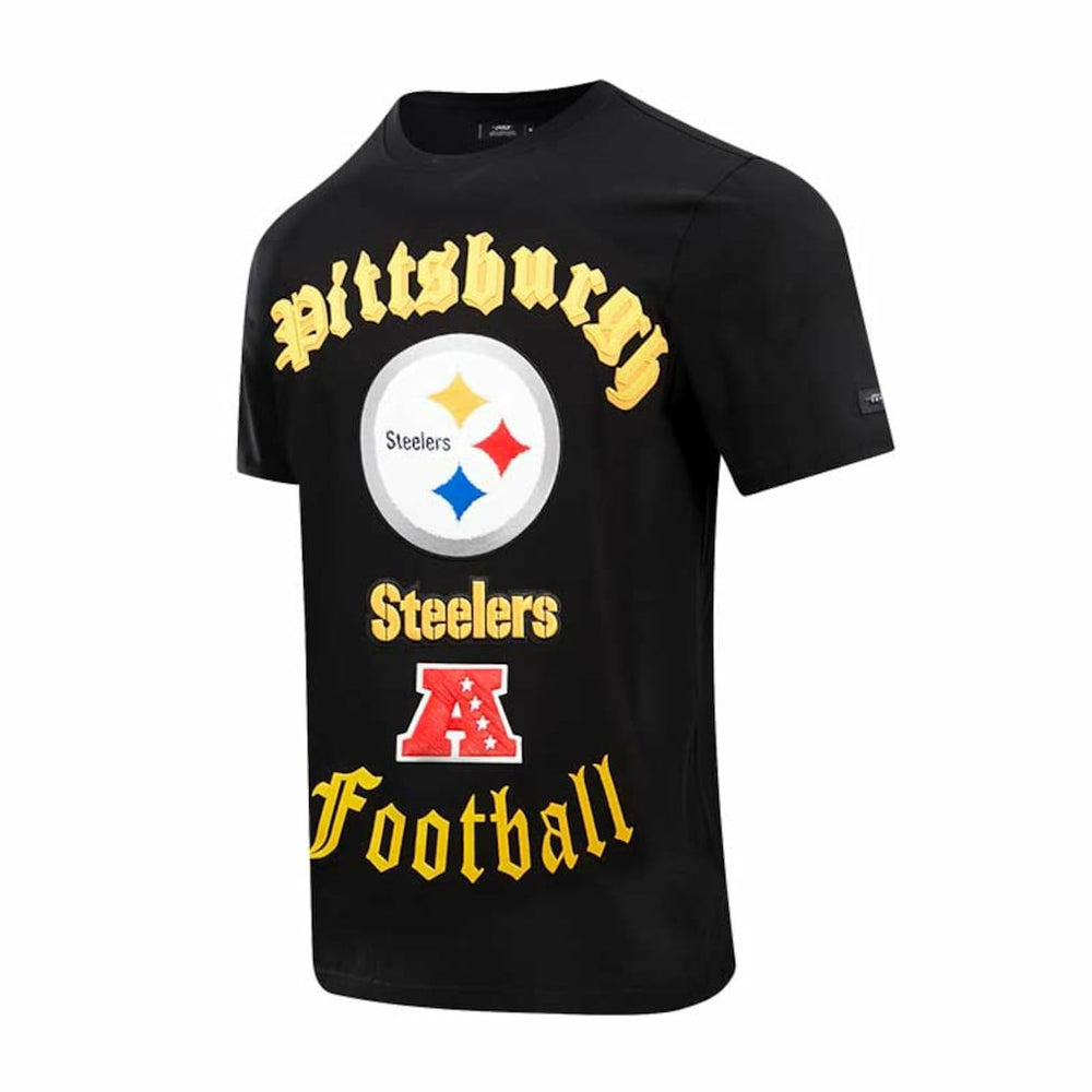 Pittsburgh Steelers Pro Standard Old English T-Shirt - Black sale