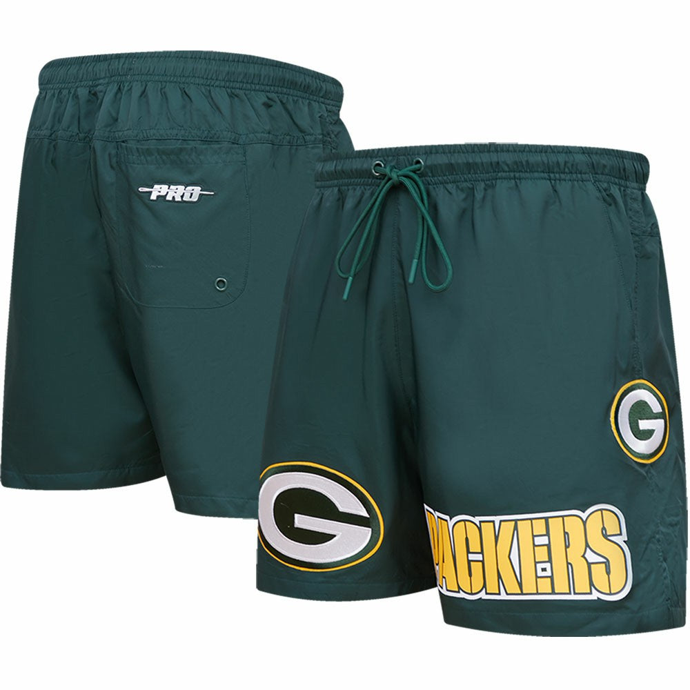 Green Bay Packers Pro Standard Woven Shorts - Green on sale