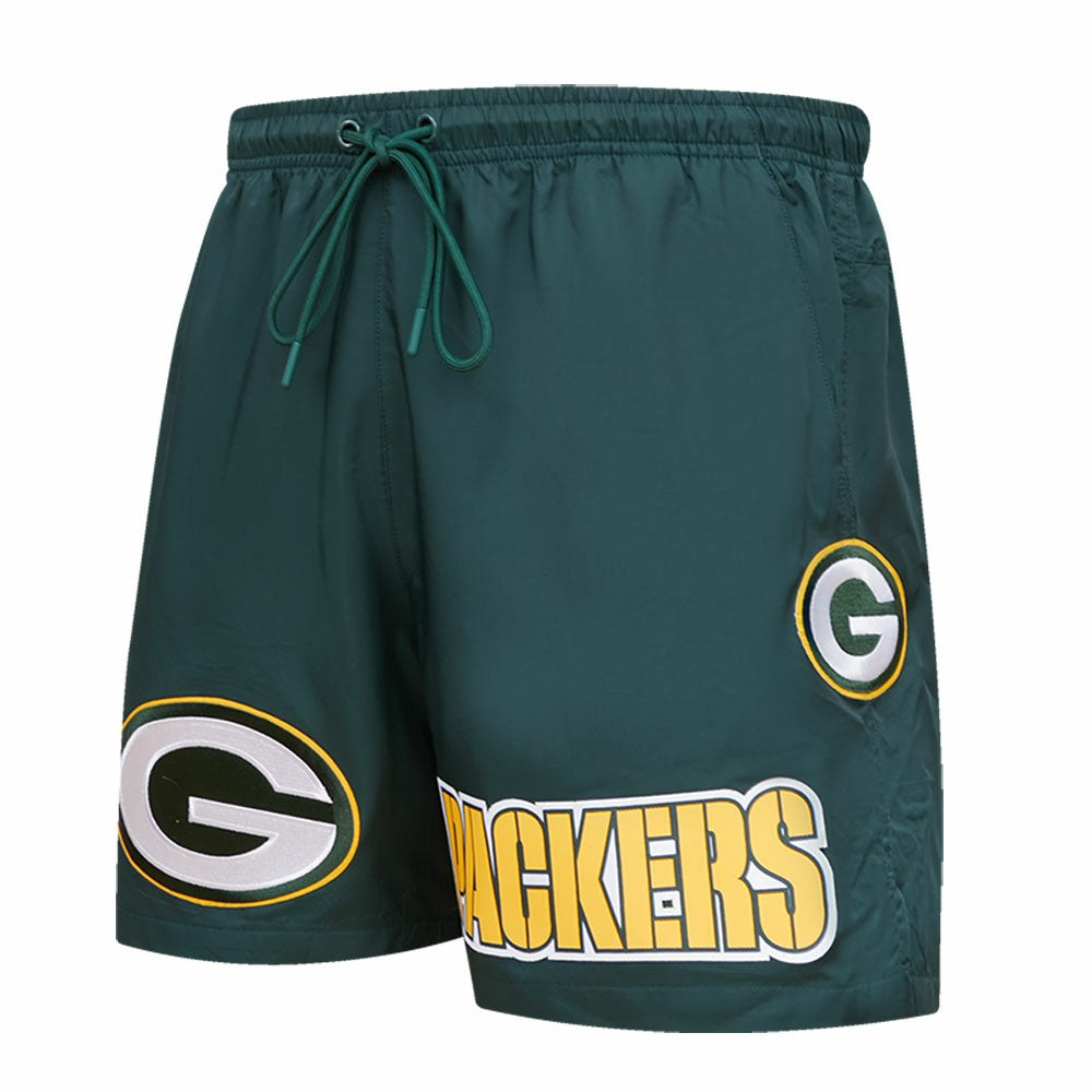 Green Bay Packers Pro Standard Woven Shorts - Green on sale